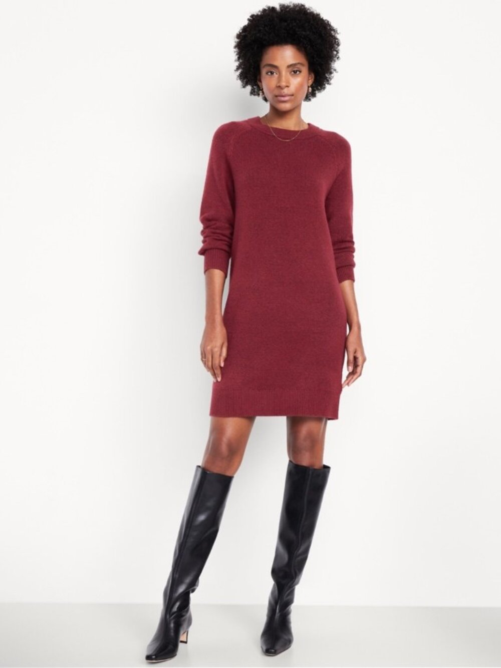 Old Navy SoSoft Red Mini Sweater Dress NWT